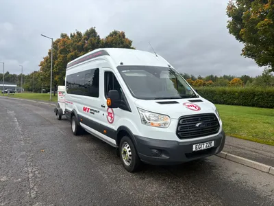 Front View on an MT Minibus